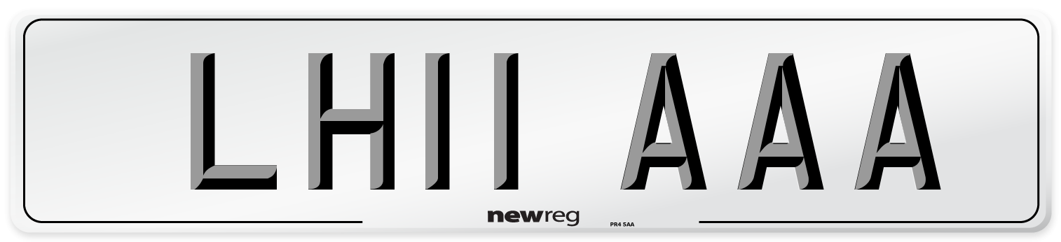 LH11 AAA Number Plate from New Reg